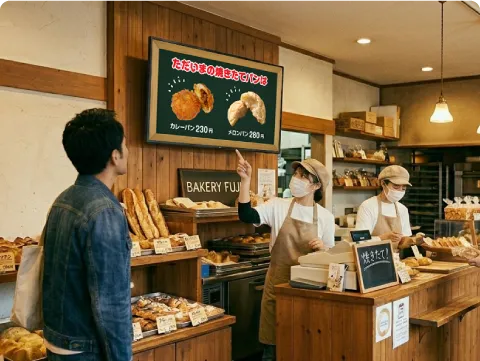 出来立てのご案内の活用イメージ